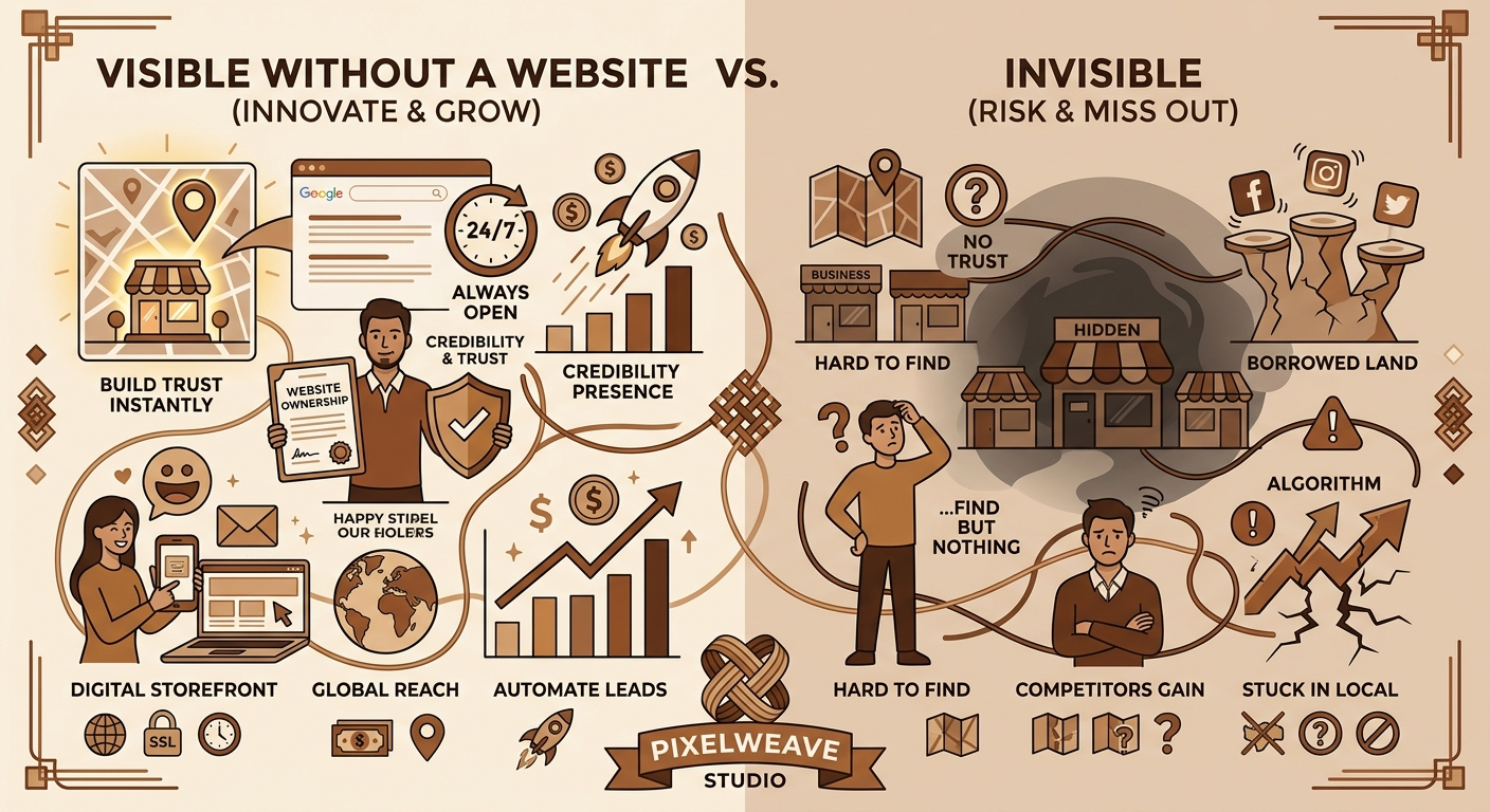 Your Business is Invisible Without a Website (and How to Fix It) cover